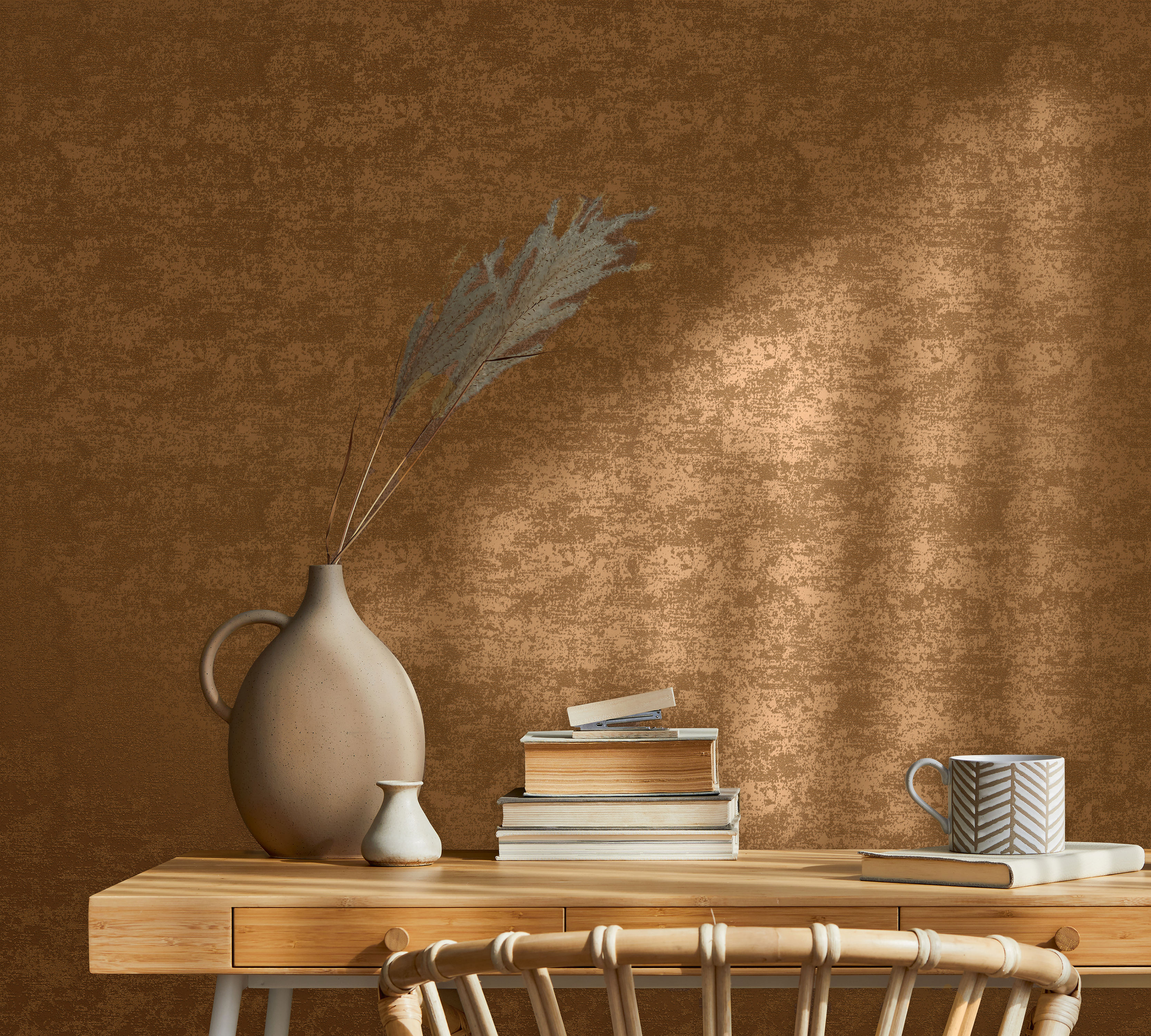 Galerie Wallcoverings Product Code: 32511 - New Textures Wallpaper Collection Galerie Wallcoverings Product Code 32511 - New Textures Wallpaper Collection - Copper Colours - Sand Texture Design