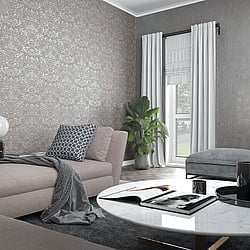 Galerie Wallcoverings Product Code: 32604 - City Glam Wallpaper Collection Galerie Wallcoverings Product Code 32604 - City Glam Wallpaper Collection - Rose Gold Grey Colours - Floral Damask Design