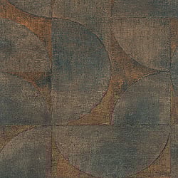 Galerie Wallcoverings Product Code: 32822 - Perfecto 2 Wallpaper Collection Galerie Wallcoverings Product Code 32822 - Perfecto 2 Wallpaper Collection - Orange Brown Black Colours - Rustic Circle Design