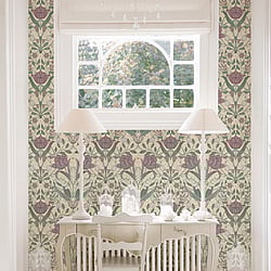 Galerie Wallcoverings Product Code: 33007 - Apelviken Wallpaper Collection Galerie Wallcoverings Product Code 33007 - Apelviken Wallpaper Collection - Beige Green Pink Brown Colours - Tulip Trail Design
