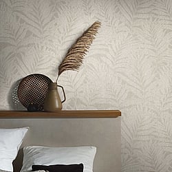 Galerie Wallcoverings Product Code: 34004 - Hotel Wallpaper Collection Galerie Wallcoverings Product Code 34004 - Hotel Wallpaper Collection - Greige Colours - Botanical leaves design Design