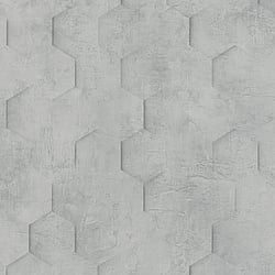 Galerie Wallcoverings Product Code: 34160 - Loft 2 Wallpaper Collection Galerie Wallcoverings Product Code 34160 - Loft 2 Wallpaper Collection - Grey Colours - 3D Geometric Hexagon Design