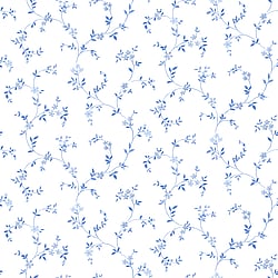 Galerie Wallcoverings Product Code: CK36603 - Kitchen Style 3 Wallpaper Collection Galerie Wallcoverings Product Code CK36603 - Kitchen Style 3 Wallpaper Collection - Blue White Colours - Dainty Floral Trail Design