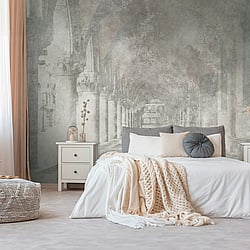 Galerie Wallcoverings Product Code WH45278M - Welcome Home Murals Wallpaper Collection - Beige, Cream, Grey Colours - Vintage Historical Palace Architecture Design