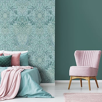Galerie Wallcoverings Product Code 26700 - Tropical Wallpaper Collection - Blue Banana Colours -  