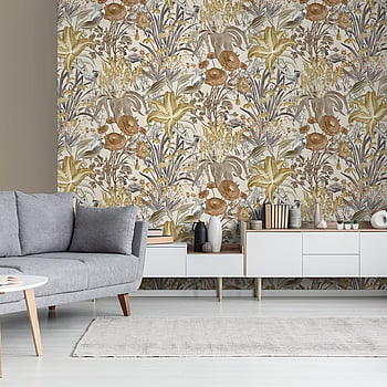 Galerie Wallcoverings Product Code 26728 - Tropical Wallpaper Collection - Coconut Colours -  