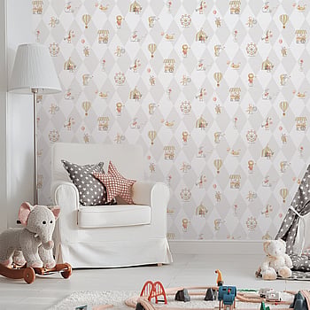 Galerie Wallcoverings Product Code 282-3 - Bambino Wallpaper Collection - Beige/Grey Colours -  