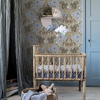 Galerie Wallcoverings Product Code 44121 - Apelviken 2 Wallpaper Collection - Beige Blue Colours -  