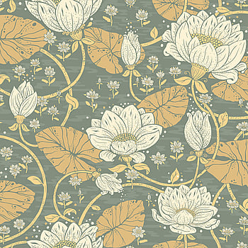 Galerie Wallcoverings Product Code 83120 - Hjarterum Wallpaper Collection - Green Colours -  