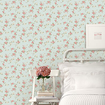 Galerie Wallcoverings Product Code AB27659 - Abby Rose 4 Wallpaper Collection - Turquoise Red Green Colours -  