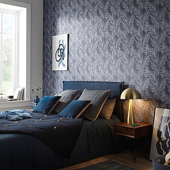 Galerie Wallcoverings Product Code AM30013 - Amazonia Wallpaper Collection - Blue Silver Colours -  