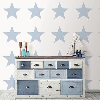 Galerie Wallcoverings Product Code G23318 - Deauville 2 Wallpaper Collection - Sky Blue White Colours -  
