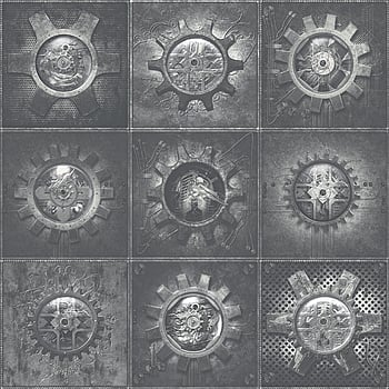 Galerie Wallcoverings Product Code G56228 - Steampunk Wallpaper Collection - Silver Grey Colours -  