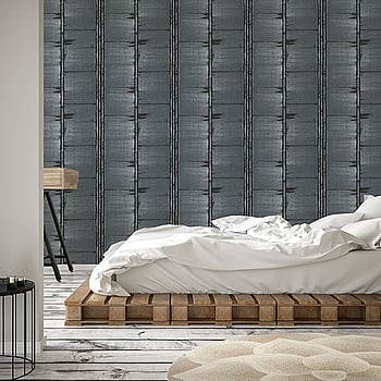 Galerie Wallcoverings Product Code G78284 - Bazaar Wallpaper Collection - Dark Teal Black Colours -  