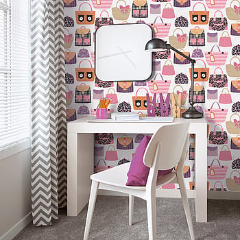 Galerie Wallcoverings Product Code G78581 - Kids & Teens Wallpaper Collection - Hot pink Orange Black Colours -  