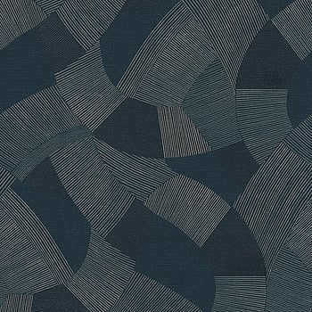 Galerie Wallcoverings Product Code HV41074 - Havana 2 Wallpaper Collection - Blue, Grey, Metallic Colours -  