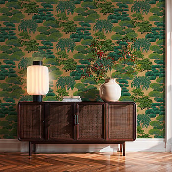 Galerie Wallcoverings Product Code HV41078 - Havana 2 Wallpaper Collection - Beige, Green, Metallic Colours -  