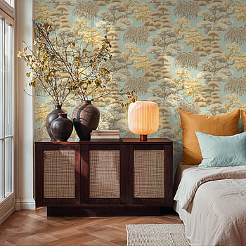 Galerie Wallcoverings Product Code HV41080 - Havana 2 Wallpaper Collection - Beige, Blue, Brown Colours -  
