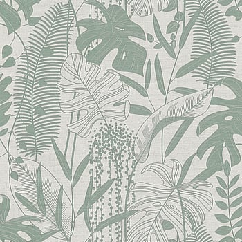 Galerie Wallcoverings Product Code HV41091 - Havana 2 Wallpaper Collection - Cream, Grey, Green Colours -  
