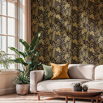 Galerie Wallcoverings Product Code HV41092 - Havana 2 Wallpaper Collection - Metallic, Black Colours -  