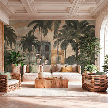 Galerie Wallcoverings Product Code HV41107M - Havana 2 Wallpaper Collection - Beige, Multi-Colour, Green Colours -  