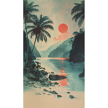 Galerie Wallcoverings Product Code HZ62093M - Horizon Wallpaper Collection - Green Orange Colours -  