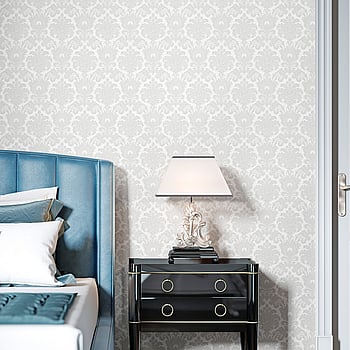 Galerie Wallcoverings Product Code IS33320 - Italian Silks And Damasks Wallpaper Collection - White Colours -  